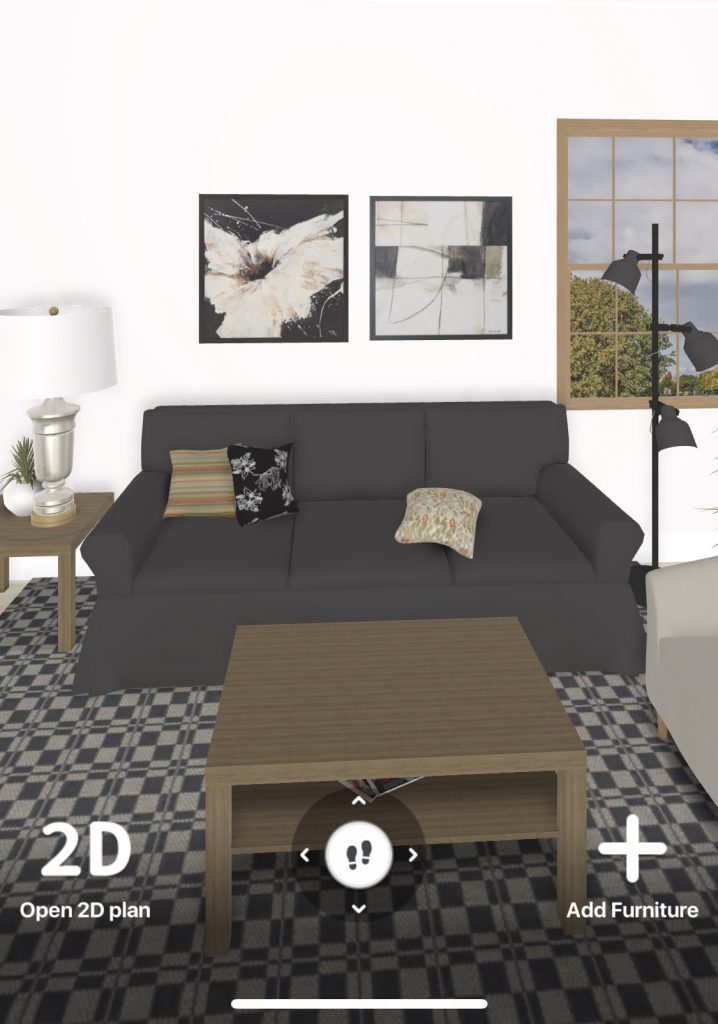 3D Floorpan Living Room