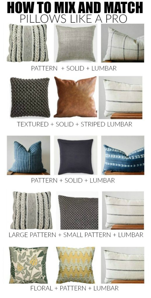 Little House of Four How to Mix and Match Throw Pillows