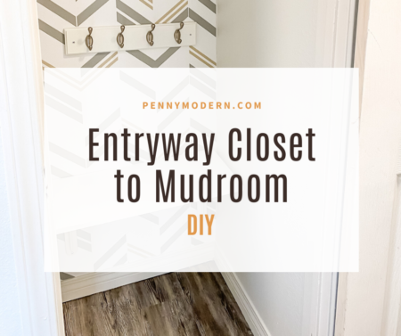 DIY: Entryway Closet to Mudroom - Penny Modern