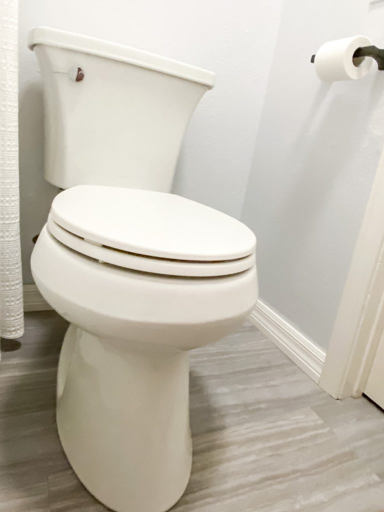 Kohler HIghline Arc Toilet with elongated bowl from Home Depot