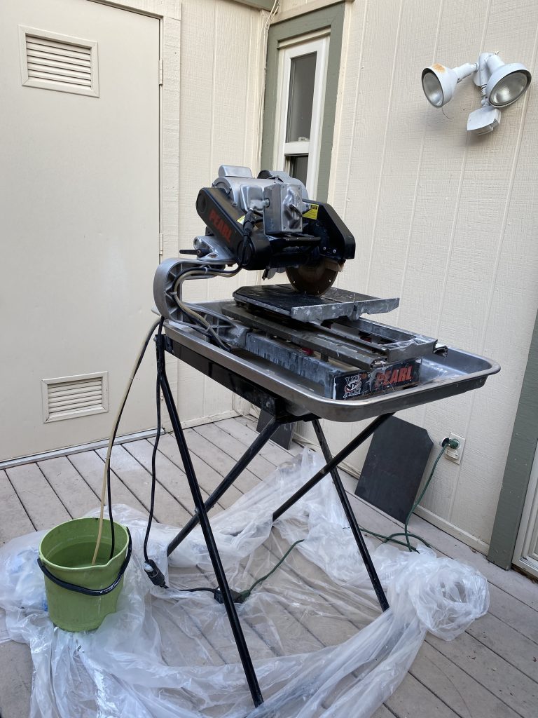 large tile saw rental from home depot
