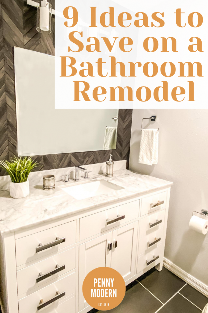 ways to save on a bathroom remodel cost pin 2