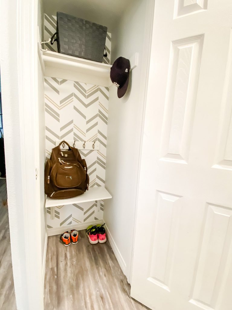 Peel and Stick Wallpaper pros and cons - closet