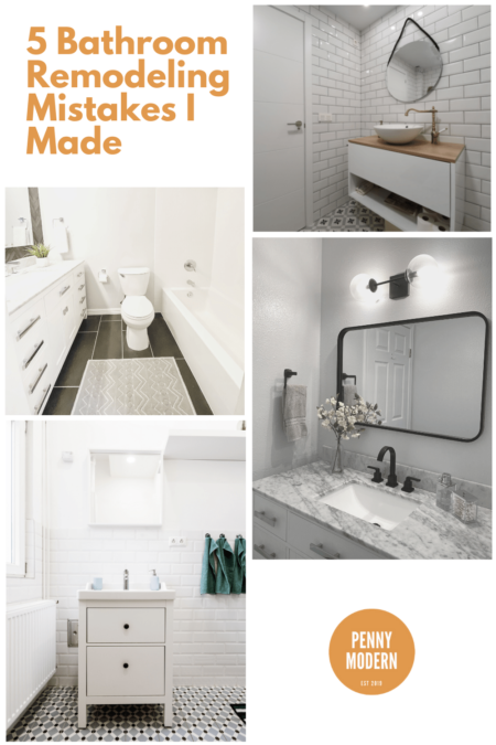 5 Biggest Bathroom Remodel Mistakes - Penny Modern